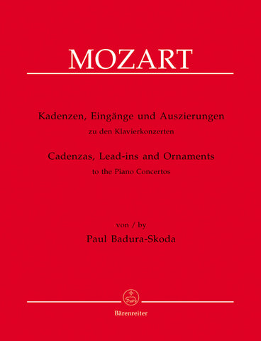 Mozart - Cadenzas, Lead-ins and Ornaments to the Piano Concertos - 2 Pianos, 4 Hands