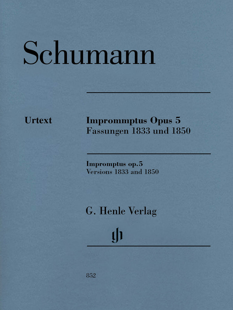 Schumann, ed. Herttrich – Impromptus, Op. 5 (Versions 1833 and 1850) – Piano