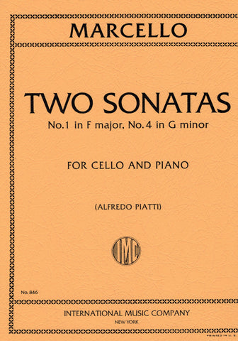 Marcello, ed. Piatti - Two Sonatas, in F major and G minor - Cello and Piano