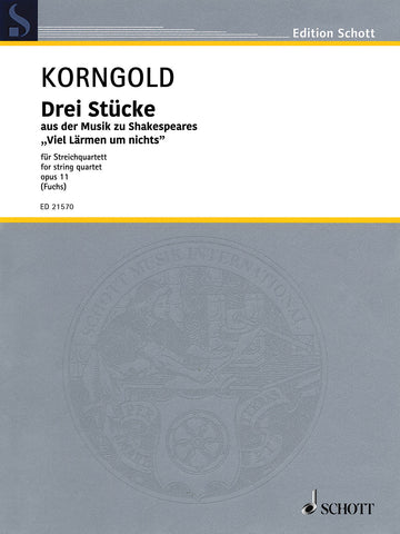 Korngold, ed. Fuchs – Drei Stucke, Op. 11 – String Quartet
