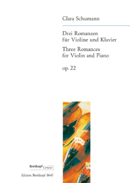 Schumann, C. - Zwei Romanzen, Op. 22 - Violin and Piano