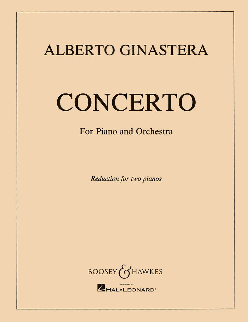 Ginastera - Concerto - 2 Pianos, 4 Hands