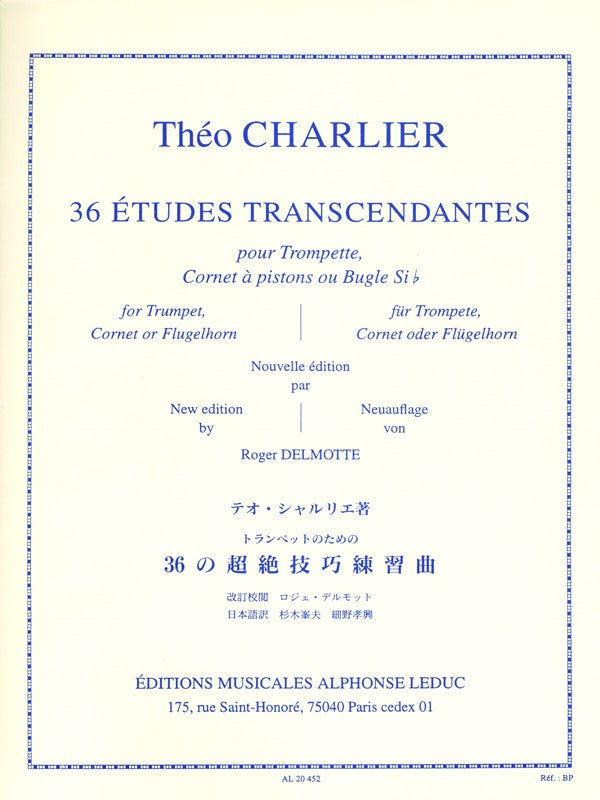 Charlier - Etudes Transcendantes - Trumpet