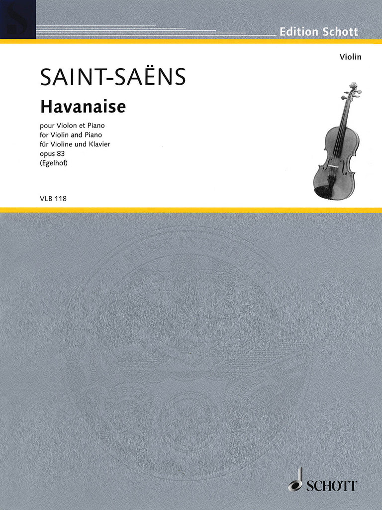 Saint-Saens - Havanaise, Op. 83 - Violin and Piano