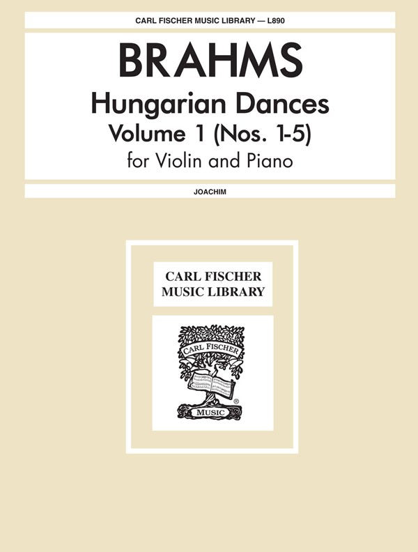 Brahms, ed. Joachim - Hungarian Dances, Vol. 1 - Violin and Piano