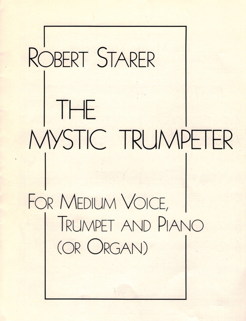 Starer- Mystic Trumpeter - Voice, Trumpet, and Piano