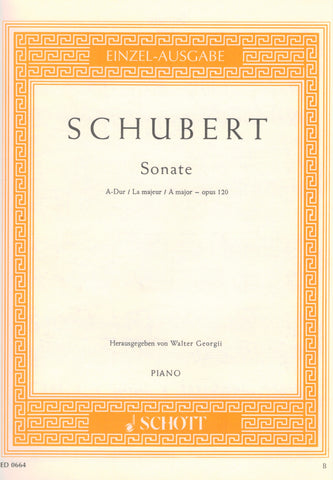 Schubert, ed. Georgii – Sonata in A Major, Op. 120 – Piano