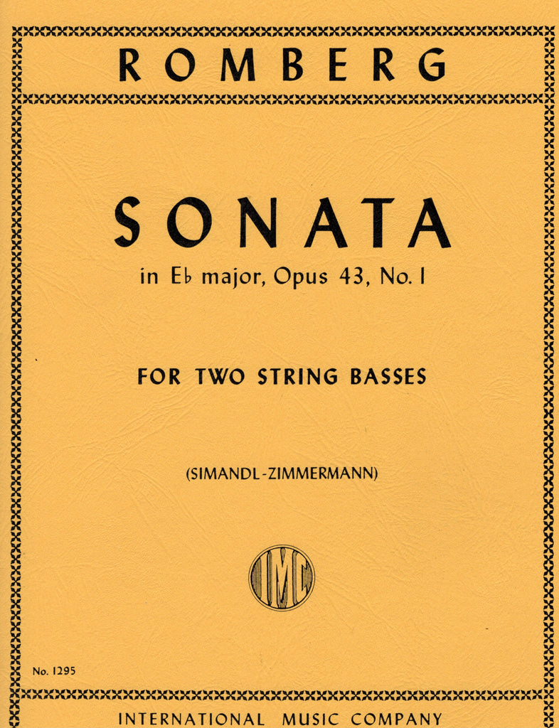 Romberg - Sonata No. 1 in Bb, Op. 43 - 2 String Basses