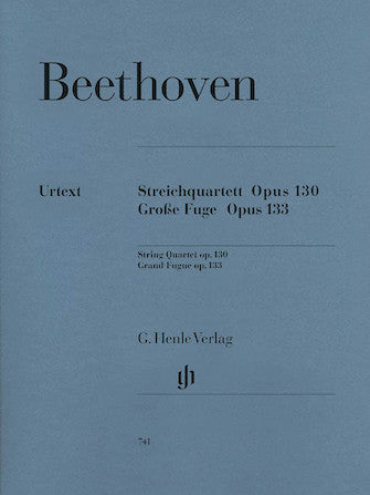 Beethoven, ed. Cadenbach - String Quartet in Bb Minor (Op. 130) and Grand Fugue (Op. 133) - 2 Violins, Viola, and Cello