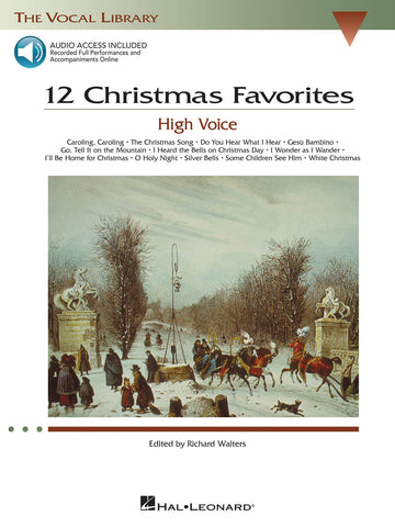 Hal Leonard's Vocal Library: 12 Christmas Favorites (w/CD) - High Voice and Piano