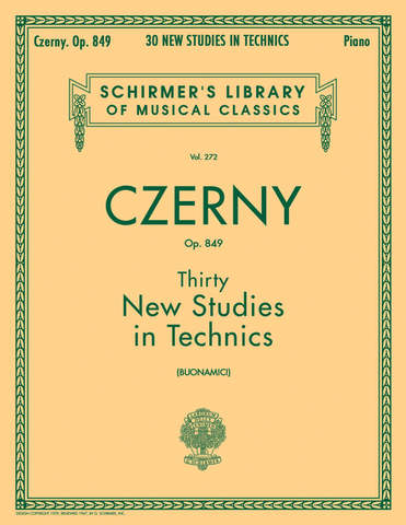 Czerny - 30 New Studies in Technics, Op.849 - Piano Method