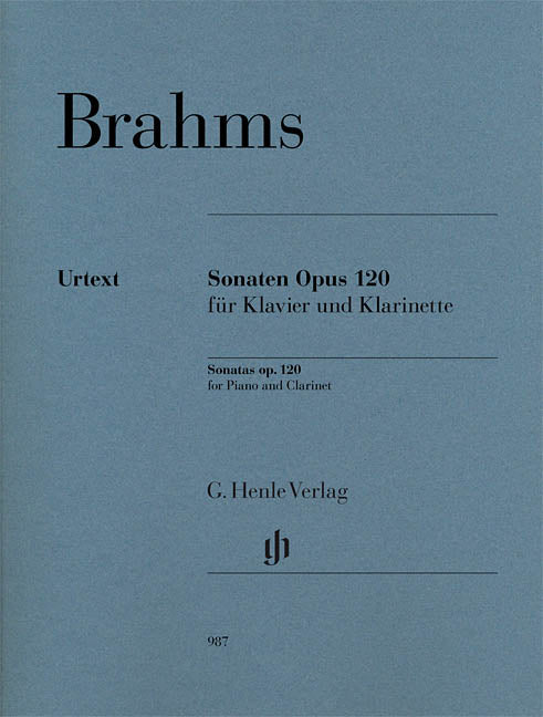 Brahms, ed. Voss – Clarinet Sonatas, Op. 120 – Clarinet and Piano