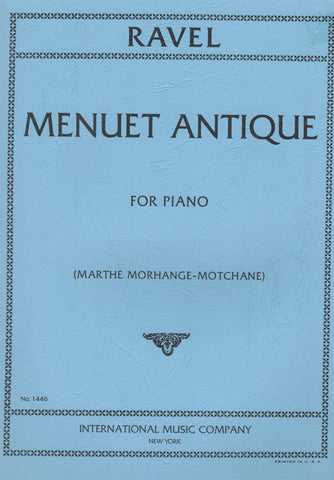Ravel, ed. Morhange-Motchane – Menuet Antique – Piano