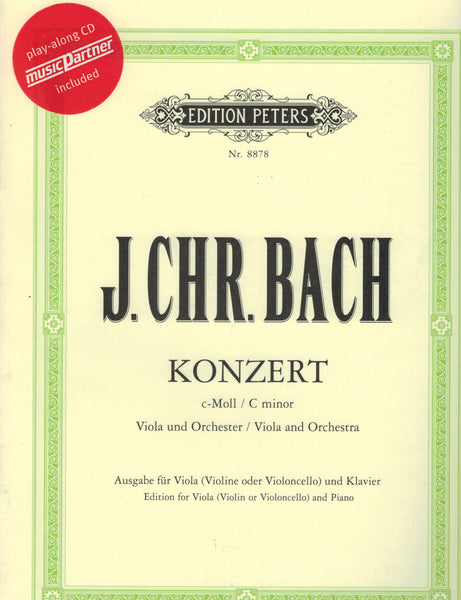 Bach, J.C. - Konzert (w/CD) - Viola (Violin/Cello) and Piano