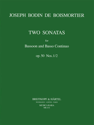 Boismortier, ed. Walker – Two Sonatas, Op. 50/1-2 – Bassoon and Piano