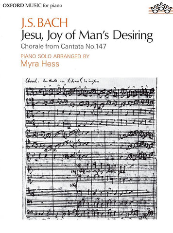 Bach, arr. Hess – Jesu, Joy of Man's Desiring – Piano