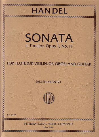 Handel, tr. Krantz - Sonata in F Major, Op. 1/11 - Flute (Violin) (Oboe) and Guitar