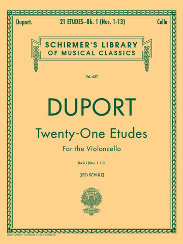 Duport – Twenty-One Etudes, Book I – Cello