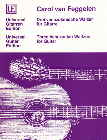 Van Feggelen, arr. - Three Venezuelan Waltzes - Guitar Solo