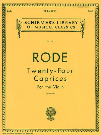Rode - 24 Caprices - Violin Method