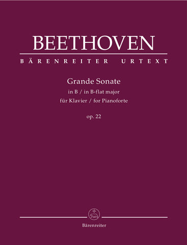 Beethoven – Grande Sonate in Bb Major, Op. 22 – Piano