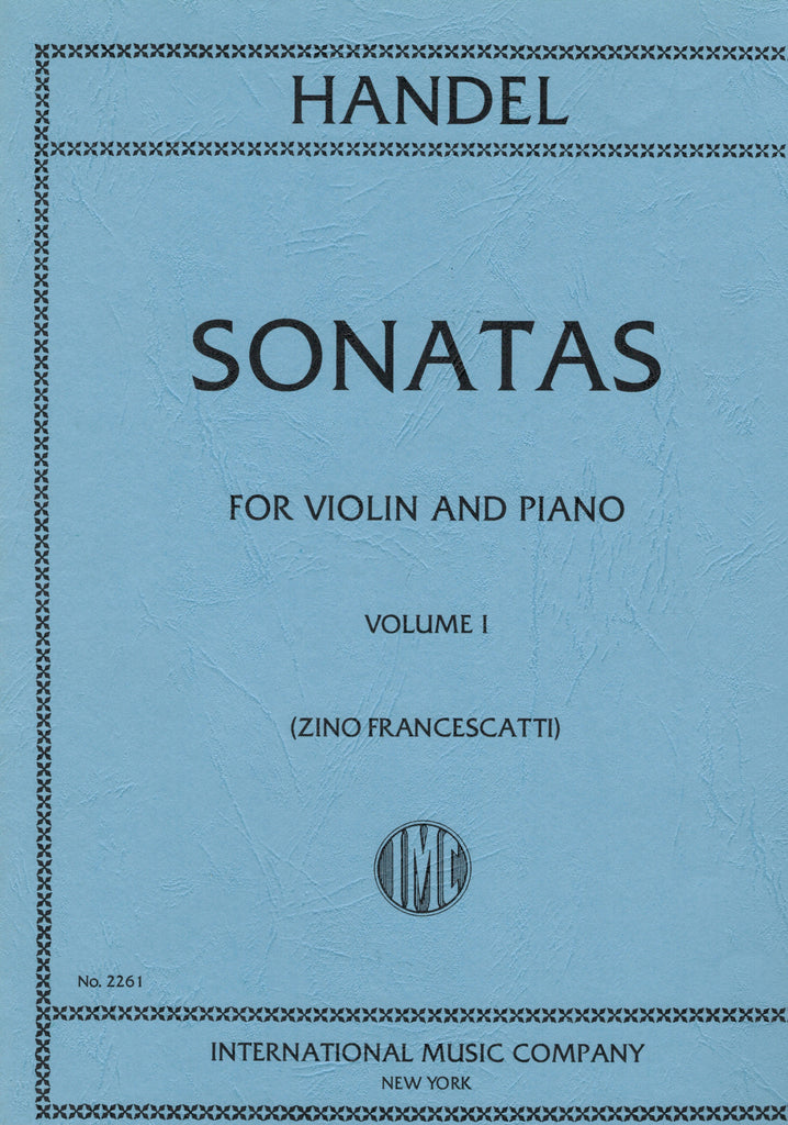 Handel, ed. Francescatti - Sonatas, Vol. 1 - Violin and Piano
