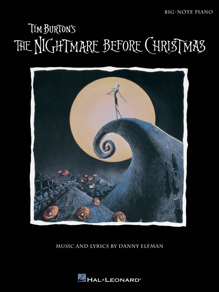 Elfman - Tim Burton's "The Nightmare Before Christmas" - Big Note Piano