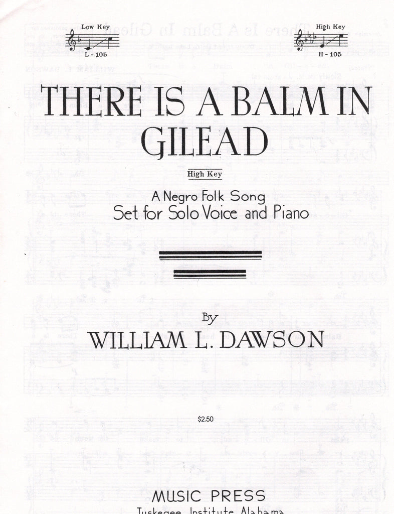 Dawson - There is a Balm in Gilead - High Voice