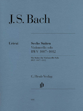 Bach, ed. Voss - 6 Suites for Violoncello Solo BWV 1007-1012-Cello Solo