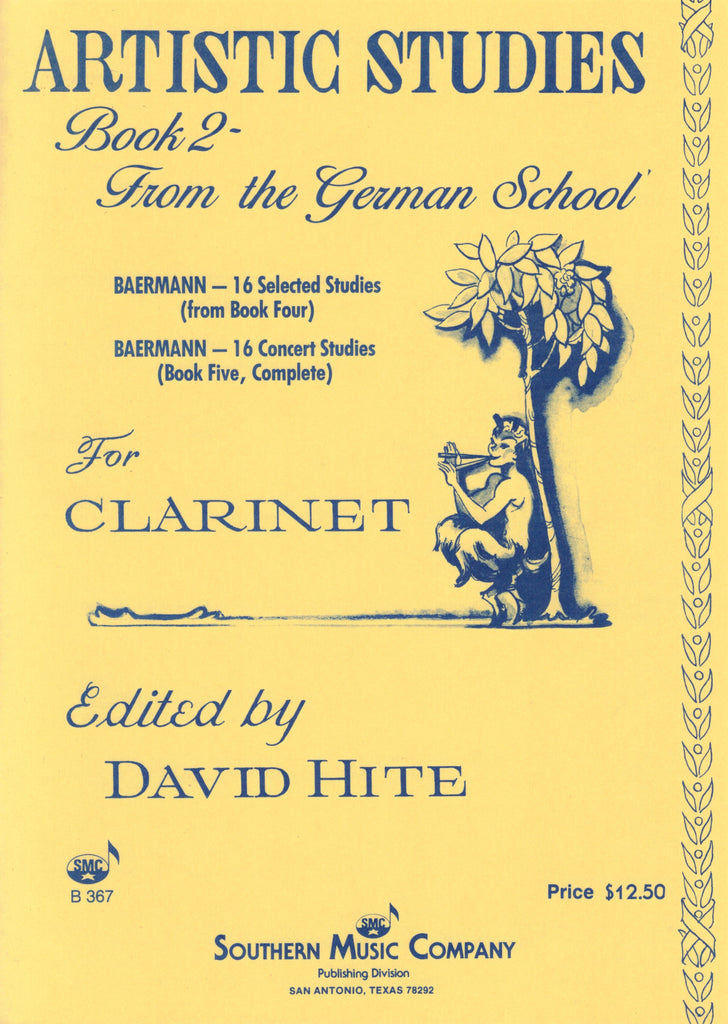 Baermann, ed. Hite – Artistic Studies Bk. 2: The German School – Clarinet Method