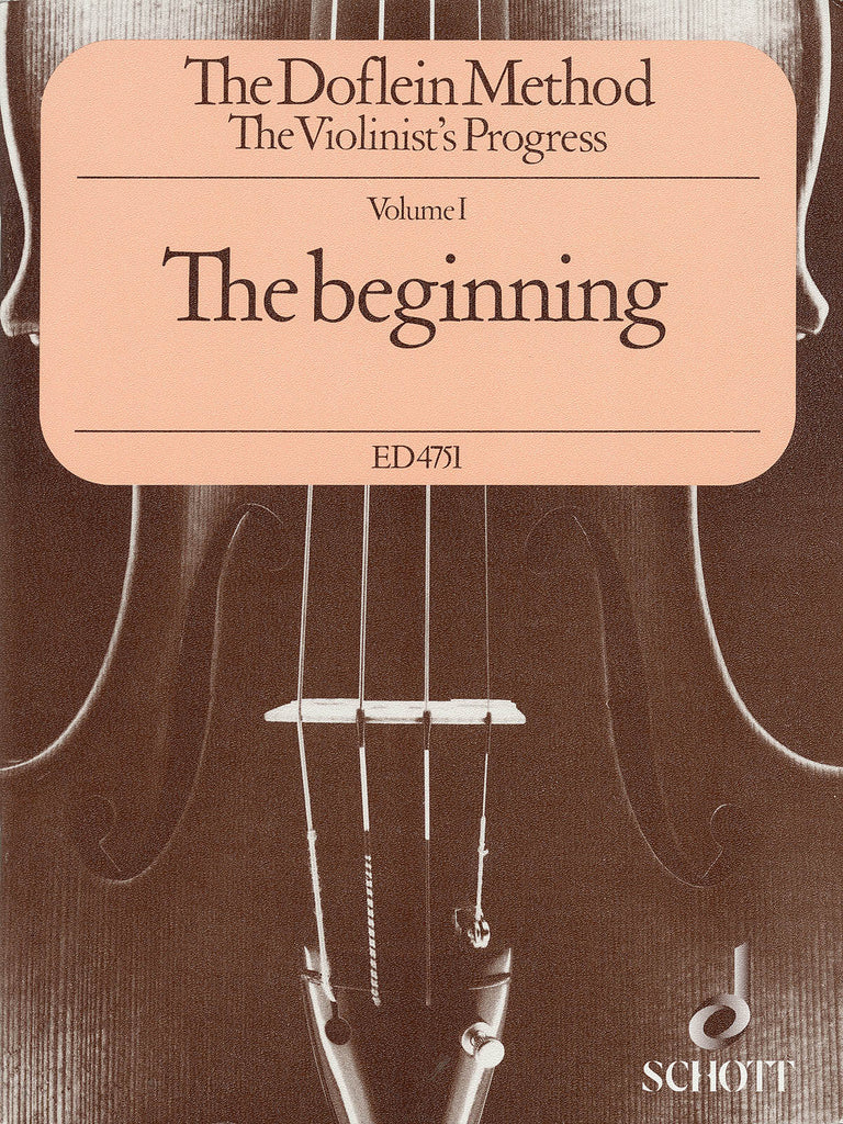 Doflein - The Doflein Method, Vol. 1: The Beginning - Violin Method