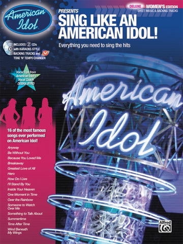 Various – Sing Like an American Idol: Deluxe Women's Edition (w/CD) – Piano, Vocal, Guitar