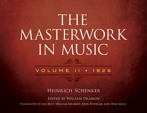 Schenker- Masterwork in Music Vol.2 - Book