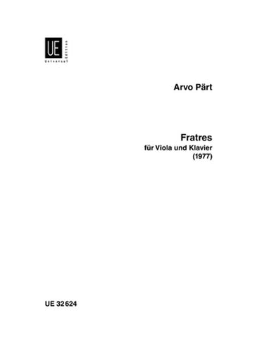 Part – Fratres – Viola and Piano