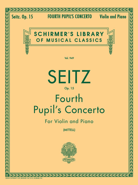 Seitz - Fourth Pupil's Concerto - Violin and Piano