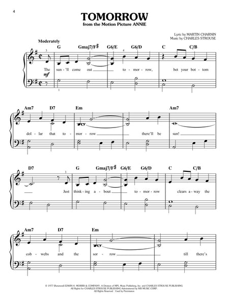 Various – Songs from A Star is Born, The Greatest Showmann, La La Land, and More Movie Musicals – Easy Piano