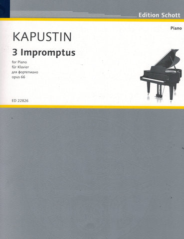 Kapustin – 3 Impromptus, Op. 66 – Piano