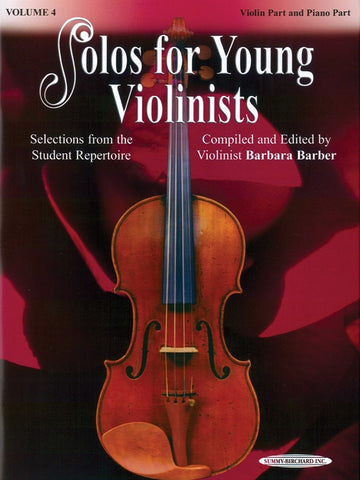 Barber - Solos for Young Violinists, Vol. 4 - Violin Anthology