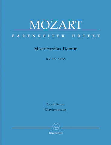 Mozart - Misericordias Domini, K.222 - Vocal Score