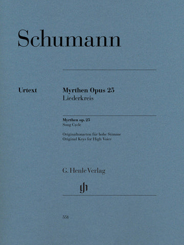 Schumann, ed. Ozawa – Myrthen, Op. 25 – High Voice and Piano