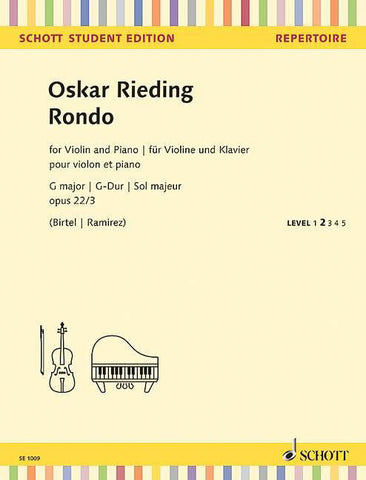 Rieding - Rondo in G Major, Op. 22/3 - Easy Violin and Piano