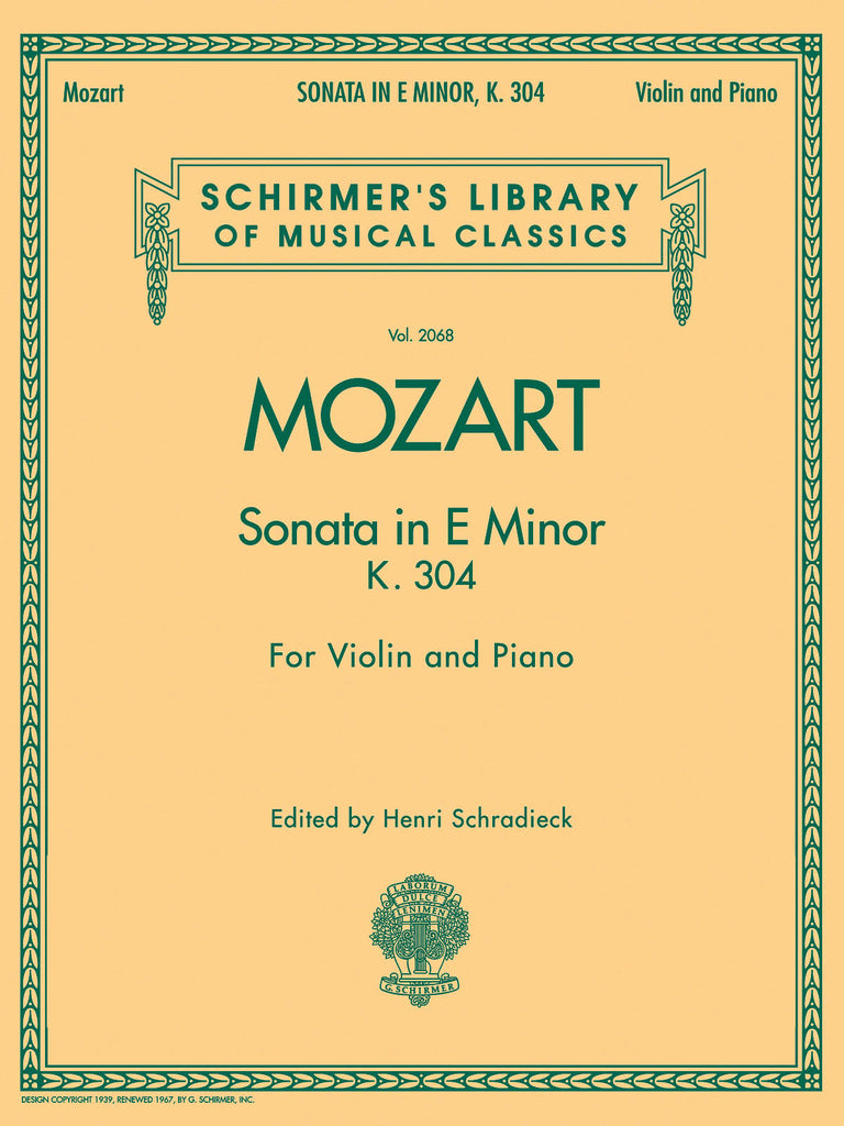 Mozart - Sonata in E Minor, K.304 - Violin and Piano