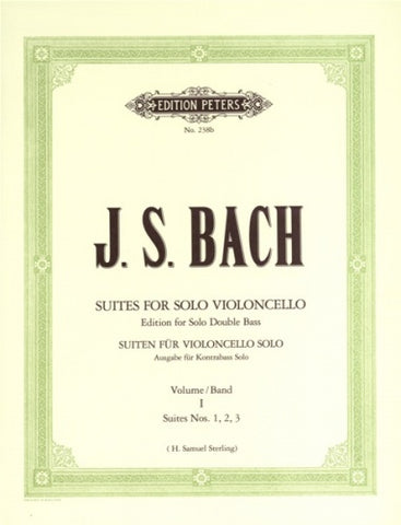 Bach, tr. Sterling - Six Suites for Solo Violoncello, Vol. 1, Nos. 1-3 - Contrabass