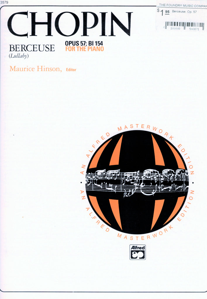 Chopin, ed. Hinson – Berceuse, Op. 57 – Piano