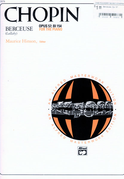 Chopin, ed. Hinson – Berceuse, Op. 57 – Piano