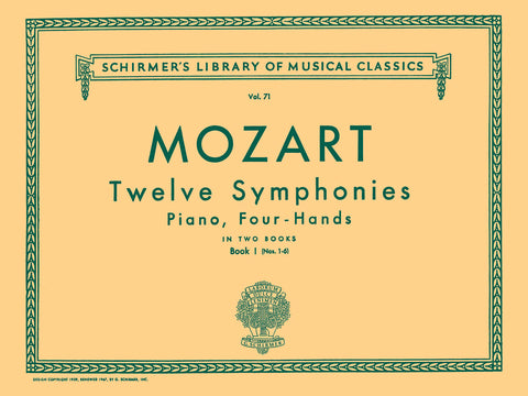 Mozart - 12 Symphonies, Vol. 1 - Piano, 4 Hands