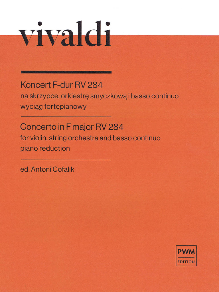 Vivaldi, ed. Cofalik – Concerto in F major RV 284 – Violin and Piano