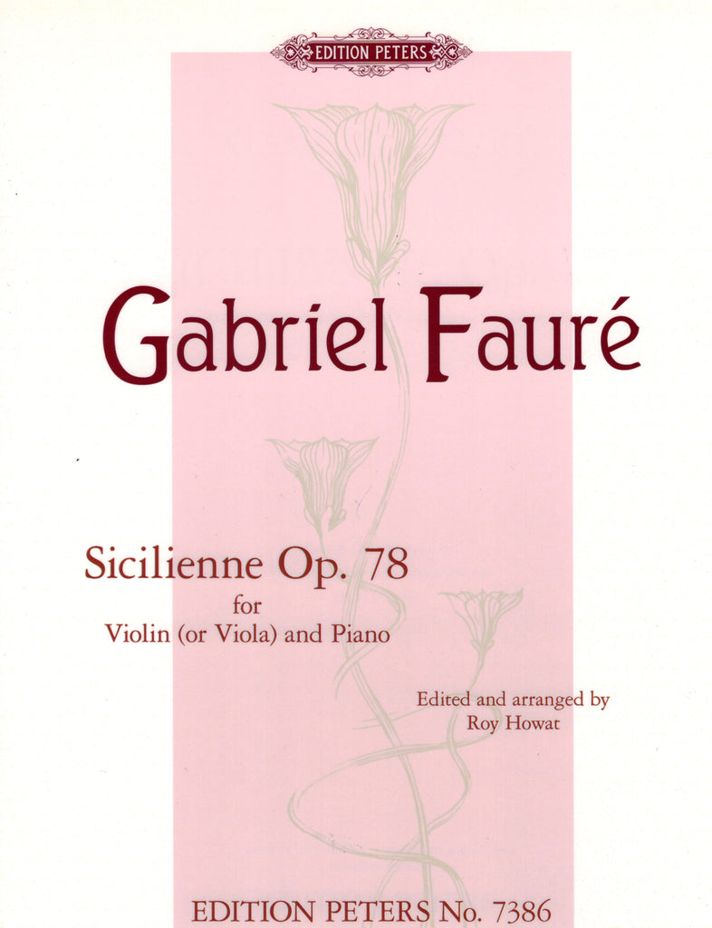 Faure, arr. Howat - Sicilienne, Op. 78 - Viola and Piano