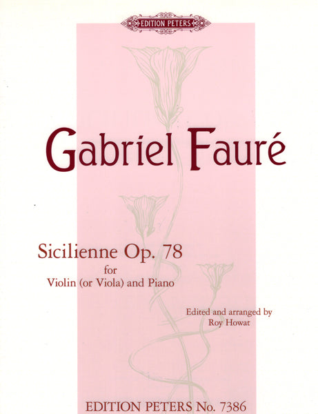 Faure, arr. Howat - Sicilienne, Op. 78 - Viola and Piano