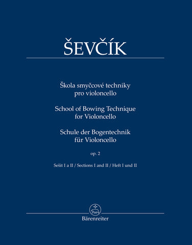 Sevcik, arr. Jamnik – School of Bowing Technique for Violoncello, Sections I and II – Cello Method